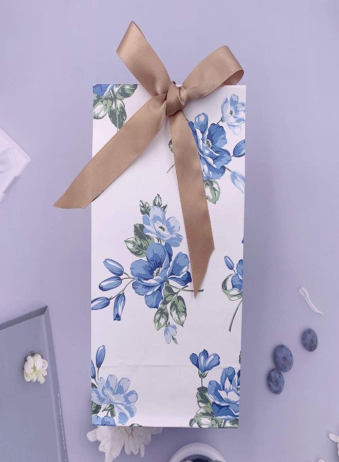 Suponey Floral Paper Bags Gift Bags Flower Party Favor Treat Bag Goody Bag with Stickers for Wedding Bridal Shower Anniversary Birthday Garden Party (16 Pcs) - Image 3